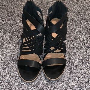 Black Heel Sandals